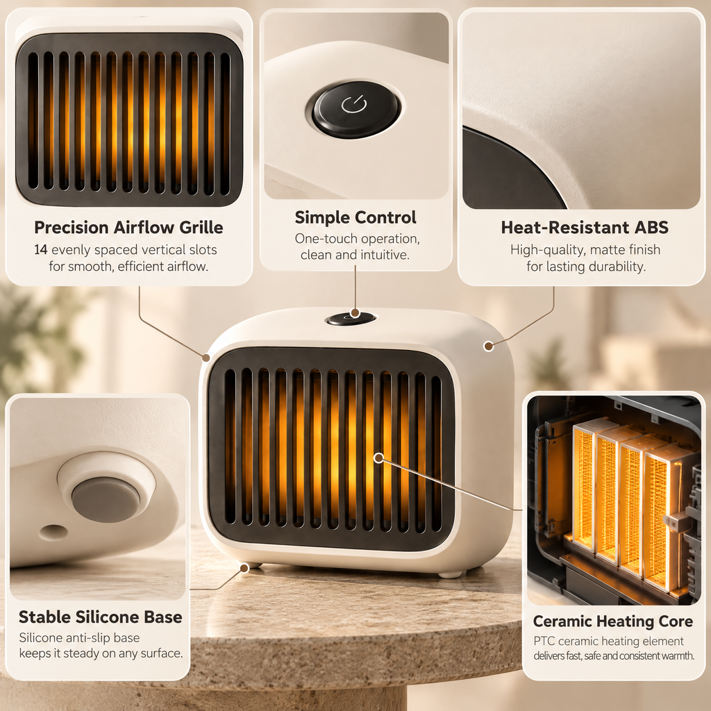 Elvathryn™ Compact Ceramic Space Heater