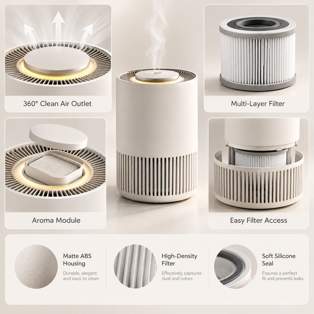 Elvathryn™ Ambient Mist Humidifier