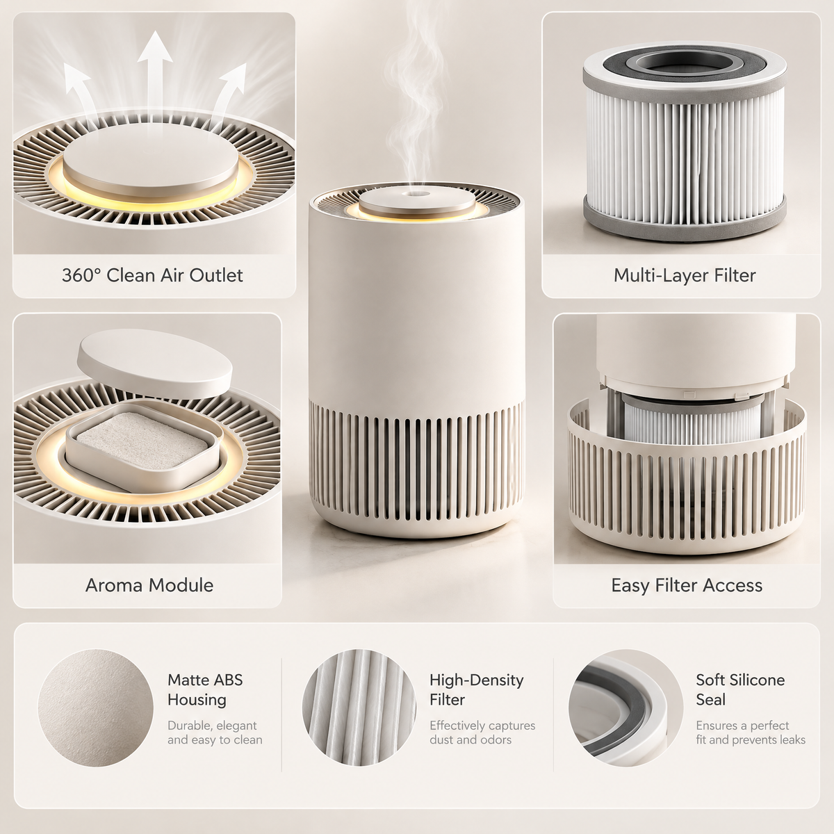 Elvathryn™ Ambient Mist Humidifier
