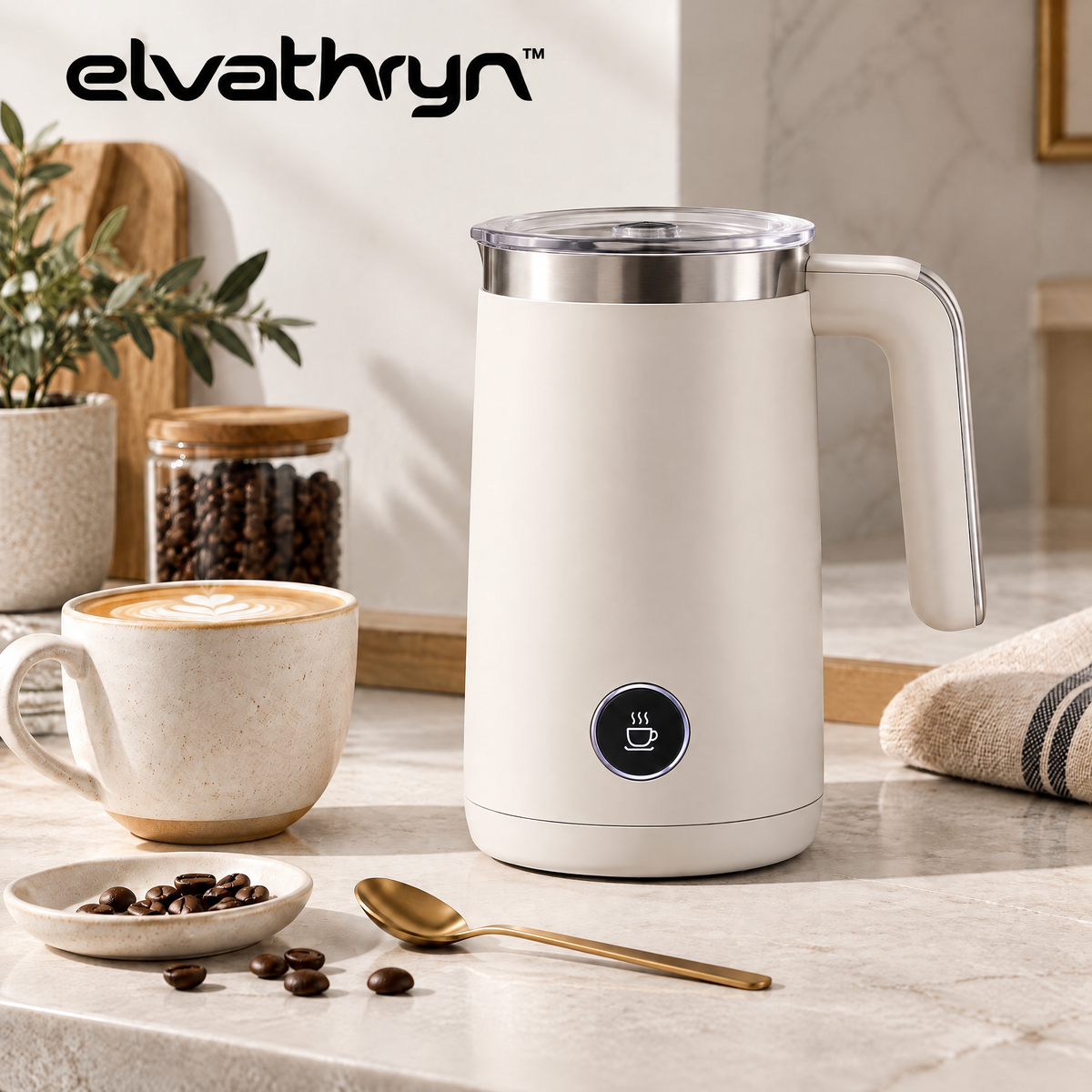 Elvathryn™ Electric Milk Frother