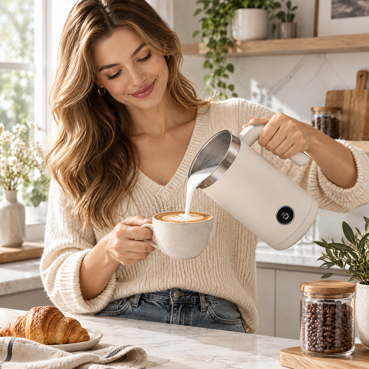 Elvathryn™ Electric Milk Frother