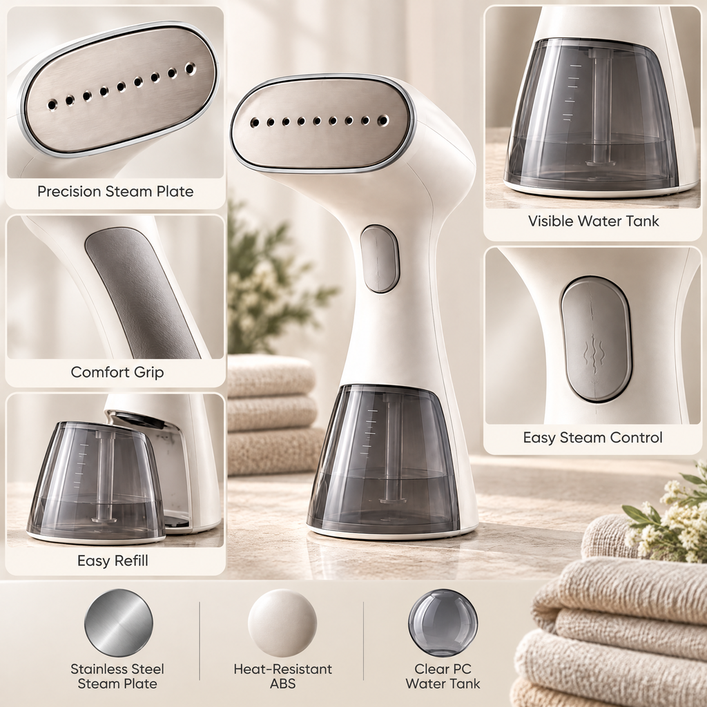 Elvathryn™ Handheld Garment Steamer