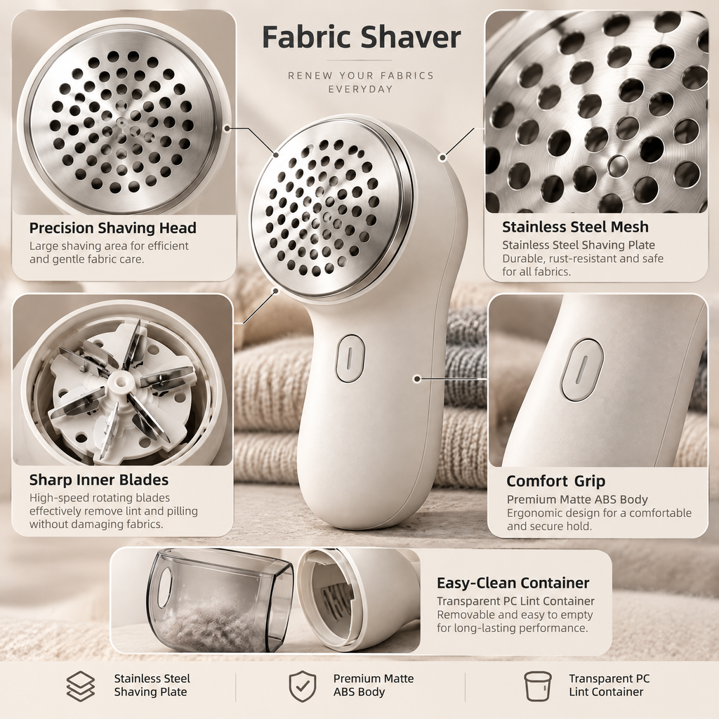 Elvathryn™ Rechargeable Fabric Shaver