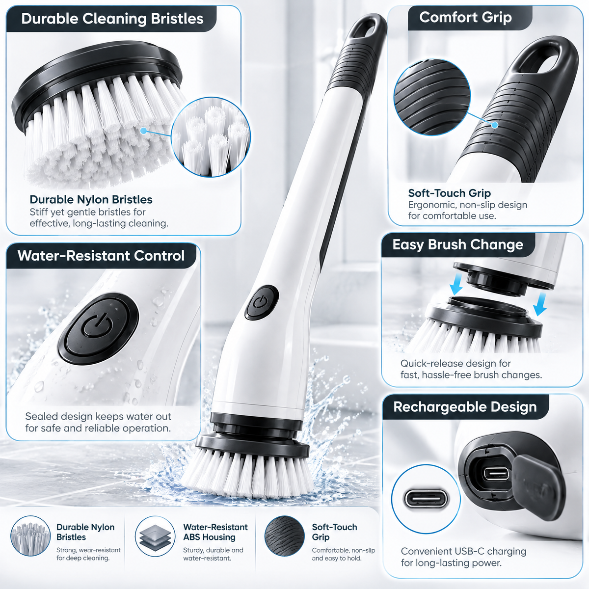 Elvathryn™ Electric Spin Scrubber